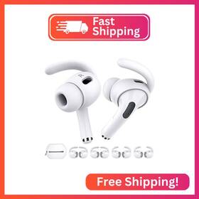 Ahastyle Pt189 4 Pairs Airpods Pro 2 Ear Hooks Added Storage Pouch Anti-slip Cove