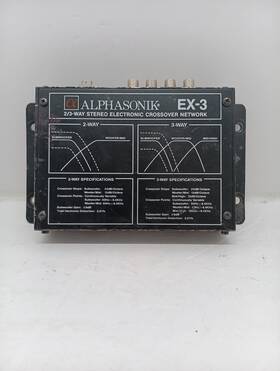 Alphasonik 806169714 Ex-3 2/3 Way Electronic Crossover