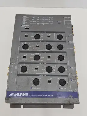 3673 Alpine 3-way Active Dividing Network Old School Jdm Japan Car Audio