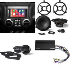 Alpine 840425809723 I407-wra-jk 7in In-dash Digital Receiver With Spv-10tw-wra Spv-65x-wra