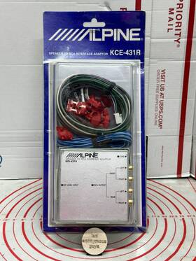 Alpine Kce-431r New # Speaker To Rca Adaptor 4 Channel Vintage Old School #01