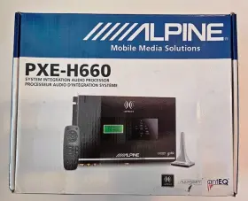 Pxe-h660 Alpine Dsp Processor Complete With Mic Remote Harness Cd Work