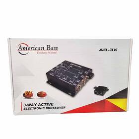 American Bass Ab-3x 3-way Car Audio Active Electronic Crossover