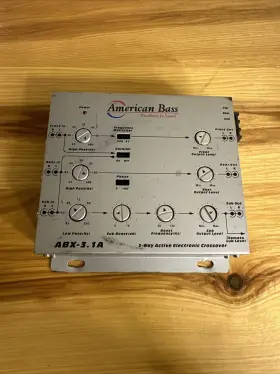 Abx-3.1a American Bass Abx31a 3 Way Electronic Crossover