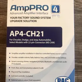 8199610217002082 Amp Pro Plug And Play Car Audio