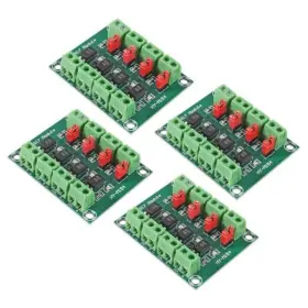 Pc817 Aoicrie 687117711458 4pcs 4 Channel Optocoupler Isolation Board Voltage Converter Adapter