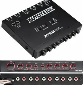 Audio 744759159816 4-band Equalizer With Built-in 2-way Crossover 9 Volts 1/2 Din Re-amp E Audio 744759159816 4-band Equalizer With Built-in 2-way Crossover 9 Volts 1/2 Din Re-amp E