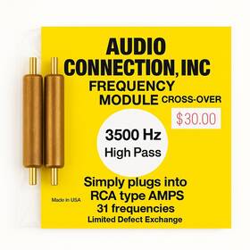 Audio Connection Inc Fm-87 3500 Hz High Pass Rca Frequency Module Vintage Made In Usa