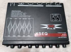 Audio X File 5xeq 5 Band In Dash Graphic Equalizer- X-file - Model- X5eq