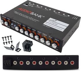 Audiobank Ab-eq7 Eq7 1/2 Din 7 Band Car Audio Equalizer Eq With Front Rear Sub Output