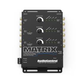Audiocontrol 617999086313 Matrix Plus Black Six Channel Line Driver With Remote Level Cont