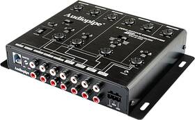 Audiopipe 691198078270 4 Way Active Crossover 15v Audio Signal Line Driver Bass Control Xv-4