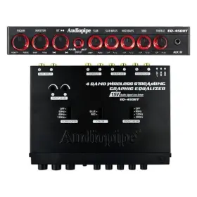 Eq-450bt Audiopipe - 4-band Wireless Streaming Graphic Audio Equalizer With