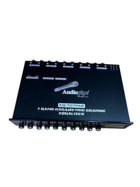 Audiopipe Eq-707par 7 Band Parametric Graphic Equalizer With 9v Line Driver Eq-707par