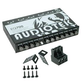 Audiotek 230498903959 At-eq700 1/2 Din 7 Band Car Audio Equalizer Eq With Front Rear Sub O