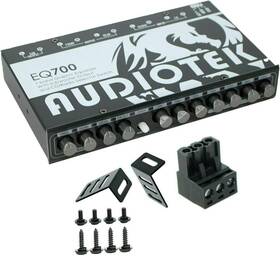 Audiotek 445005973950 At-eq700 1/2 Din 7 Band Car Audio Equalizer Eq With Front Rear Sub Outp