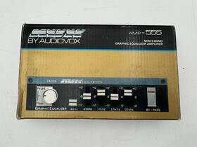 Audiovox Amp-555 Nos 5 Band Graphic Equalizer Old School Rare Open Box