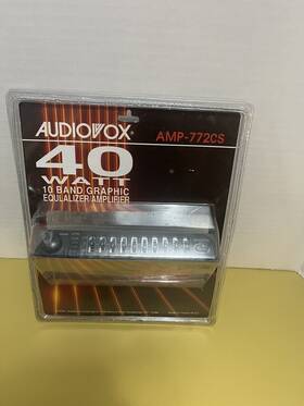 Audiovox Amp-722cs Nos 10 Band Graphic Equalizer Amplifier Old School Unopened