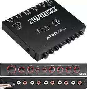 Autotek 696393854803 4-band Audio Equalizer With Built-in 2-way Crossover 9 Volts 1/2 Din Autotek 696393854803 4-band Audio Equalizer With Built-in 2-way Crossover 9 Volts 1/2 Din