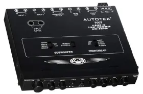 7007 Autotek 6 Under Dash Four Channel And Band Car Eq/crossover With