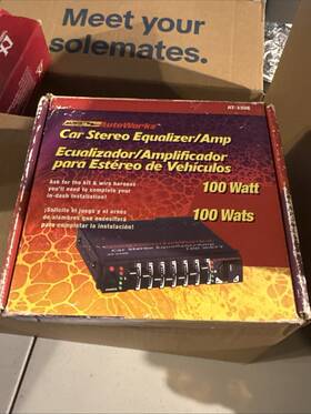 Autoworks At350 Car Amp Equalizer 100 Watt