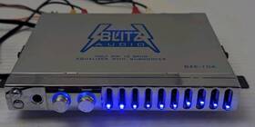 Blitz Bze-10a High Performance Electronic Equalizer Blue With Subwoofer