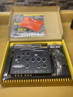 Boss Audio Rev-50x Systems Rev-x 2/3 Way Electronic Crossover W Subwoofer Remote Lever