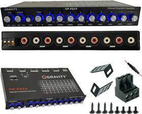 Brand Gravity Gr-eq19 Eq19 1/2 Din 9 Equalization Bands Band Car Audio Equalizer Eq Front