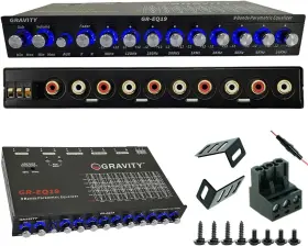Gr-eq19 Brand Gravity Eq19 1/2 Din 9 Equalization Bands Band Car Audio Equalizer Eq Front Gr-eq19 Brand Gravity Eq19 1/2 Din 9 Equalization Bands Band Car Audio Equalizer Eq Front
