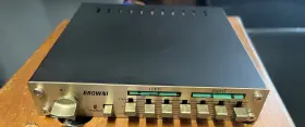 3077 Brown1 Vintage Model Graphic Equalizer Stereo Amplifier 7 Band Control