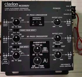 Clarion Mcd360v 3-way 6 Channel Rca Inputs Electronic Crossover With Remote