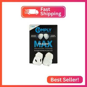 Comply 44-52013-11 Truegrip Max Premium Memory Foam Replacement Earbud Tips For Apple Airp
