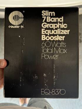 Coustic Eq8370 Old School Eq-8370 Car Graphic Equalizer Vintage In Box