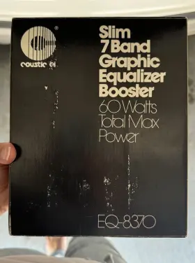 Eq-8370 Coustic Eq8370 Old School Car Graphic Equalizer Vintage In Box Eq-8370 Coustic Eq8370 Old School Car Graphic Equalizer Vintage In Box