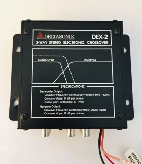 Dex-2 Deltasonik Vintage Delta Sonik Old School 2-way Stereo Electronic Crossover Dex-2 Deltasonik Vintage Delta Sonik Old School 2-way Stereo Electronic Crossover