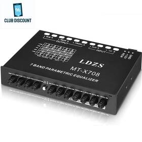 Facmogu M21037-mg-us 7-band Car Audio Equalizer Adjustable 7 Bands Eq Amplifier Graphic