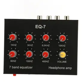Gowenicdmckofta70 Gowenic 7 Band Sound Equalizer Dual Channel With 12db High Bass Adjustment Input Outp