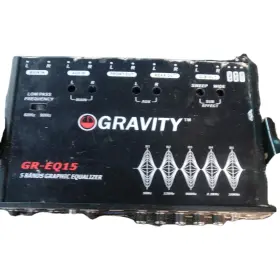 Gr-eq15 Gravity Eq15 1/2 Din 5 Band Car Audio Equalizer Eq Front Rear Sub Output 9v Gr-eq15 Gravity Eq15 1/2 Din 5 Band Car Audio Equalizer Eq Front Rear Sub Output 9v