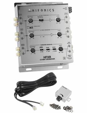 Hifonics 6457657 Hfxr 3-way Active Crossover With Remote 8.5 Volt Preamp Output Bundle