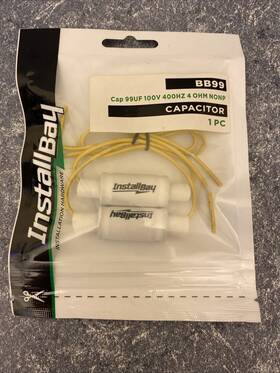 Install Bay Bb99 Bass Blocker / Non-polar 10% Capacitor