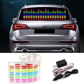 Keeda Kdcmrl-001 Sound Music Activate Sensor Car Auto Sticker Led Light Equalizer Glow Lig