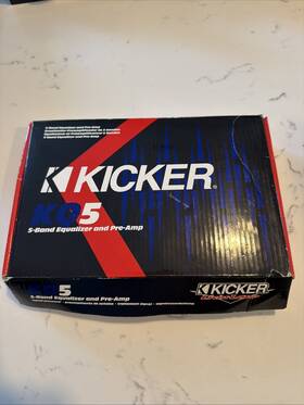 Kicker 0806851 Classic Kq5 5-band Parametric Equalizer And Pre-amp New