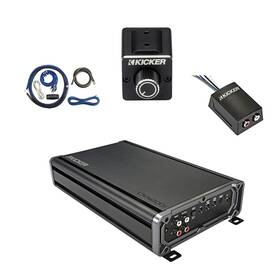 Kicker Cxa12001t-dbrc-ck4-loc2 Cxa1200.1 1200w Mono Amplifier With Kit Dual Bass Remote Stereo Converter