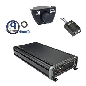 Kicker Cxa18001t-arct-ck4-loc2 Cxa1800.1 1800-watt Mono Amplifier With Kit Remote Stereo Line Converter