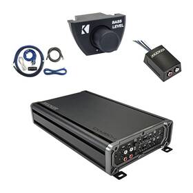 Kicker Cxa3604t-arct-ck4-loc2 Cxa360.4 4-channel 4x90-watt Amplifier With Kit Remote Stereo Converter