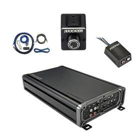 Kicker Cxa3604t-dbrc-ck4-loc2 Cxa360.4 4-channel Amplifier With Kit Dual Bass Remote Stereo Converter