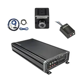 Cxa6605t-dbrc-ck4-loc2 Kicker Cxa660.5 4-channel Amplifier With Kit Dual Bass Remote Stereo Converter