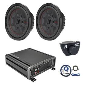 Kicker Cxa8001t-arct-ck4-2rt102 Cxa800.1 800w Mono Amplifier Remote Install Kit 10 Inch Subwoofer