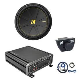 Kicker Cxa8001t-arct-ck4-cd154 Cxa800.1 800w Mono Amplifier Remote Install Kit 15 Inch 900w Subwoofer