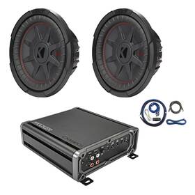 Kicker Cxa8001t-ck4-2rt102 Cxa800.1 800 Watt Mono Amplifier Install Kit 10 Inch 800w Subwoofer